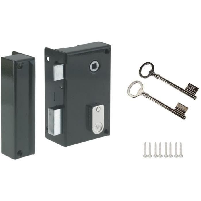 Cerradura vertical de superficie con rodillo izquierdo - YALE - YAV36G - Caqui - 2 llaves incluidas - Puerta de comunicación interior 0 Cerradura vertical de superficie con rodillo izquierdo - YALE - YAV36G - Caqui - 2 llaves incluidas - Puerta de comunicación interior 0