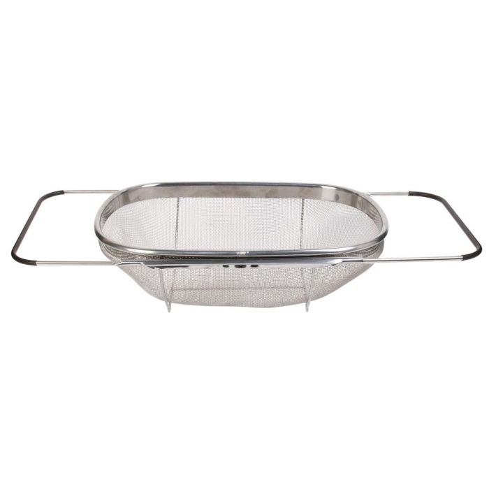 Cook Concept Escurridor con Asas Extensibles de Acero, Adaptable a Fregaderos, 34.5x24.5x11 cm 3