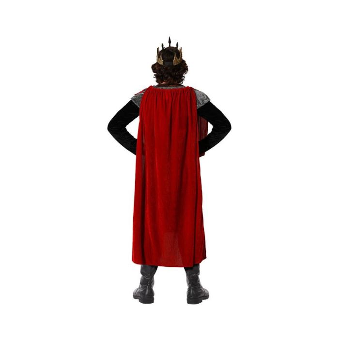 Disfraz Rey Medieval Rojo Hombre Adulto Talla M-L 2