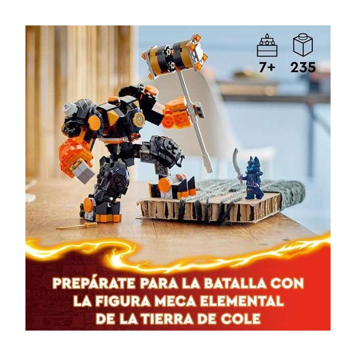 Juego de construccion meca elemental de la tierra de cole lego ninjago 4
