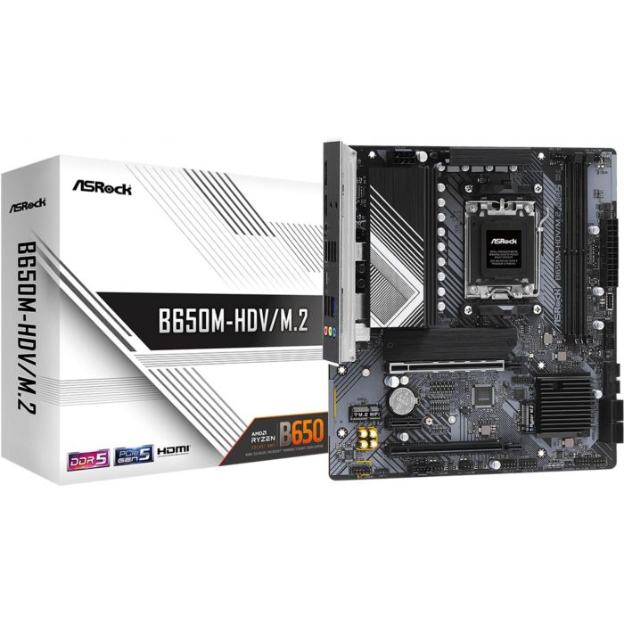 ASRock B650M-HDV/M.2 Placa Base Micro-ATX para AMD Socket AM5