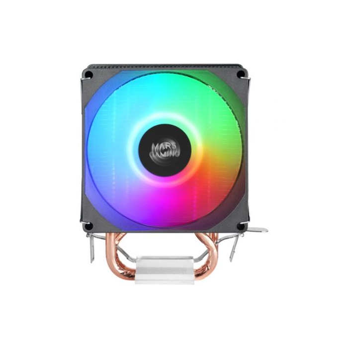 Mars Gaming MCPU-X2 Disipador CPU Low Profile con 2 Heatpipes, Ventilador PWM FDB, 150W TDP, Compatible con Intel LGA 1700/1200 y AMD AM5/AM4 1