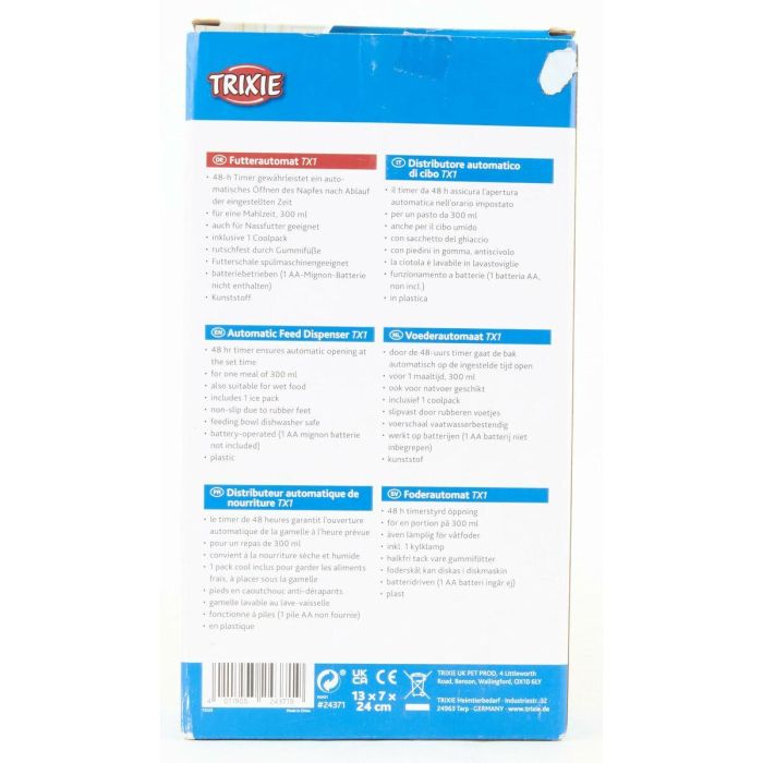 Comedero para Mascotas Trixie Blanco Negro Plástico 300 ml 28 Comedero para Mascotas Trixie Blanco Negro Plástico 300 ml 28