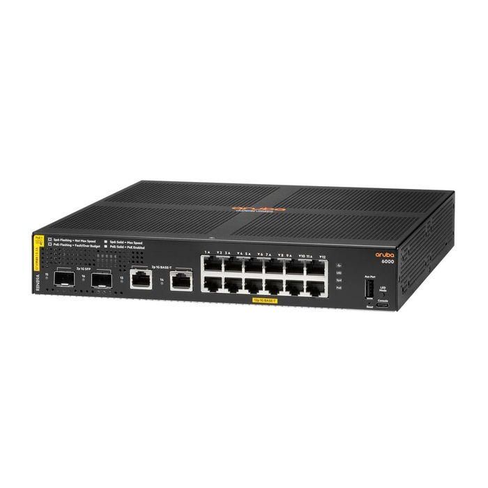 Hewlett Packard Enterprise Aruba 6000 12G Class4 PoE 2G/2SFP 139W Switch 1
