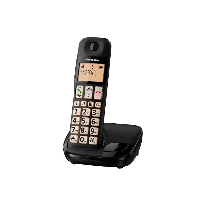 Panasonic Teléfono Inalámbrico KX-TGE310SP Negro Panasonic Teléfono Inalámbrico KX-TGE310SP Negro