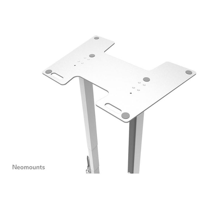 Newstar AFP-875WH Placa de Suelo Atornillable Blanco Acero - Compatible con FL55-875WH1 y WL55-875WH1, 864x600x9.5 mm