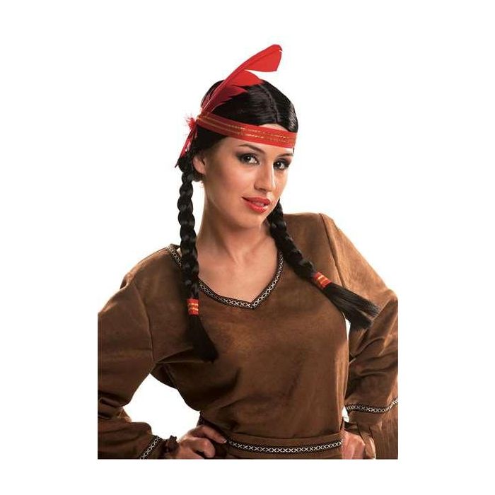 My Other Me Peluca india con trenzas, 170 gramos, Talla M, para niños a partir de 3 años 0 My Other Me Peluca india con trenzas, 170 gramos, Talla M, para niños a partir de 3 años 0