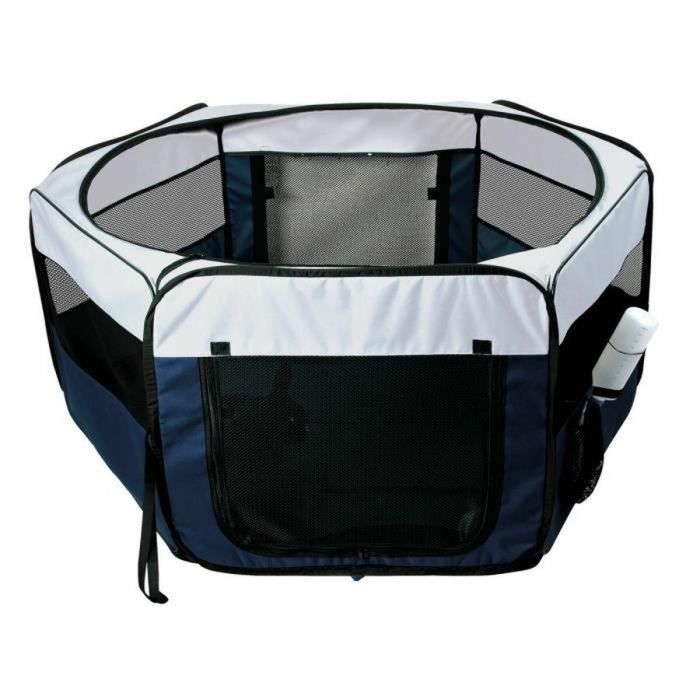 Trixie 4011905640549 Corredero para conejos y cachorros 130 x 55 cm azul/gris