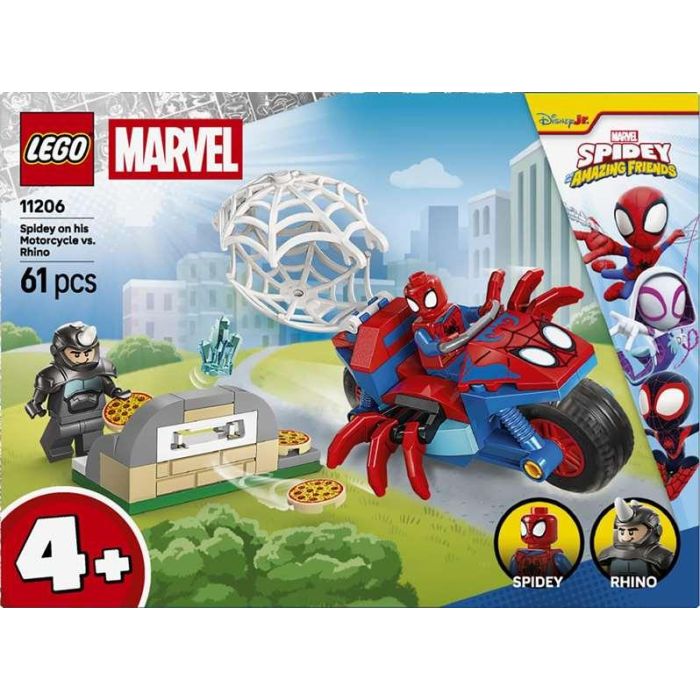 Juego de construccion spidey: en su moto vs rino lego spidey 1