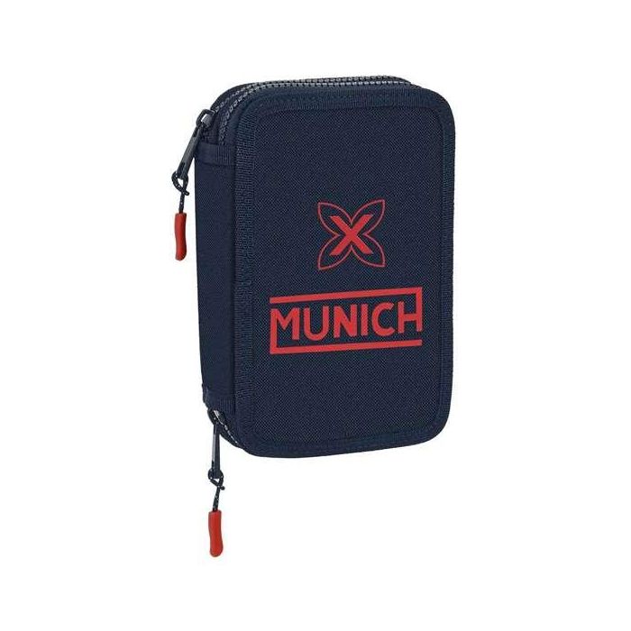 Plumier Doble Munich Flash Azul marino 12.5 x 19.5 x 4 cm (28 piezas) Plumier Doble Munich Flash Azul marino 12.5 x 19.5 x 4 cm (28 piezas)