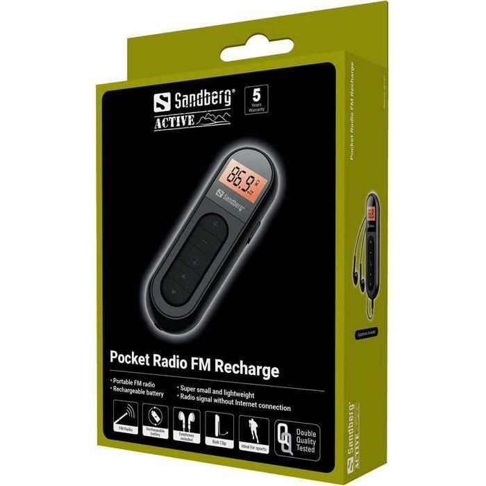 Sandberg Pocket Radio FM Recharge 10 Sandberg Pocket Radio FM Recharge 10