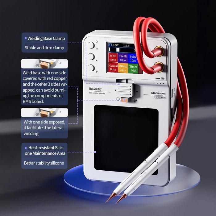 CoreParts Portable Spot Welding Machine QianLi Macaron Max, 4000mAh/65C for iPhone 11-14PM Battery 1