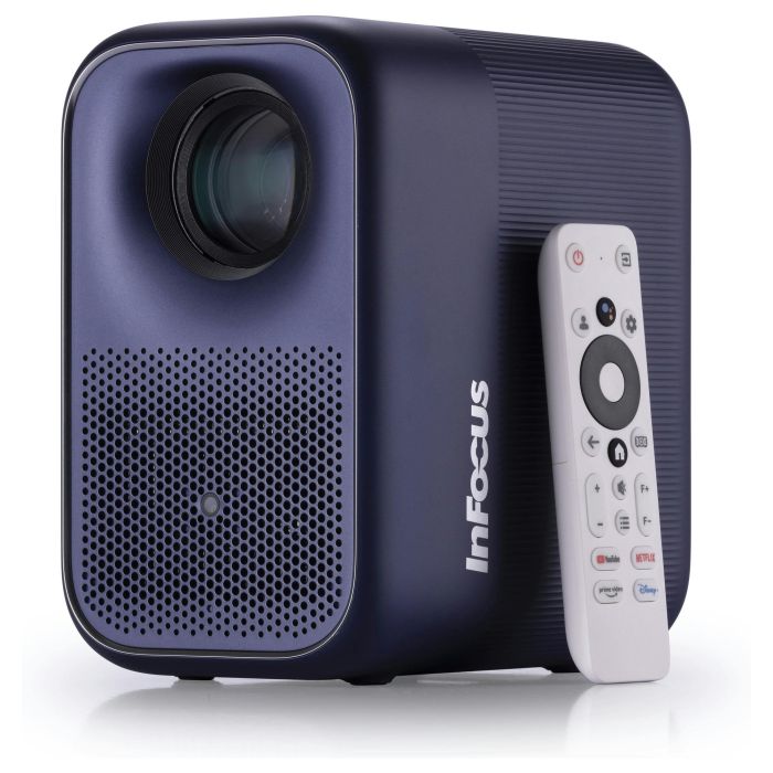 InFocus Apex Master IN3058SL - Proyector LED Smart TV Full HD 1080p, 500 Lúmenes, HDR10, WiFi, Bluetooth 5.0, 16GB, Zoom 2