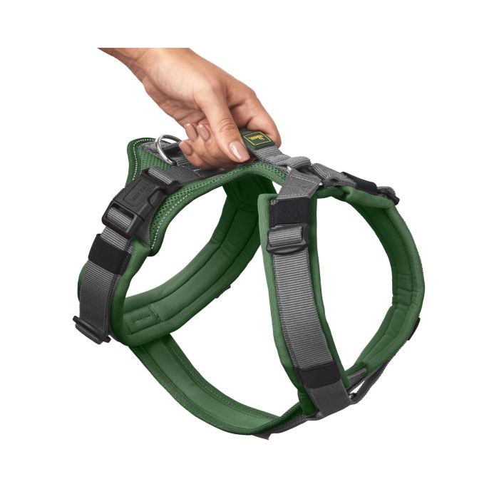Hunter Arnés Maldon Up para Perro en Y, Acolchado, Reflectante 3M Scotchlite, Verde Oscuro, Talla M, Cuello 50-84cm, Vientre 53-71cm 0 Hunter Arnés Maldon Up para Perro en Y, Acolchado, Reflectante 3M Scotchlite, Verde Oscuro, Talla M, Cuello 50-84cm, Vientre 53-71cm 0