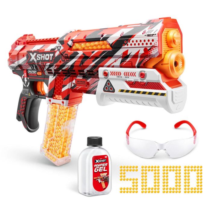 ZURU AUC1736490634697 X-SHOT Small Clutch Hyper Gel Blaster Automático y Semiautomático con 1500 Balines, Alcance 45 m/seg 13