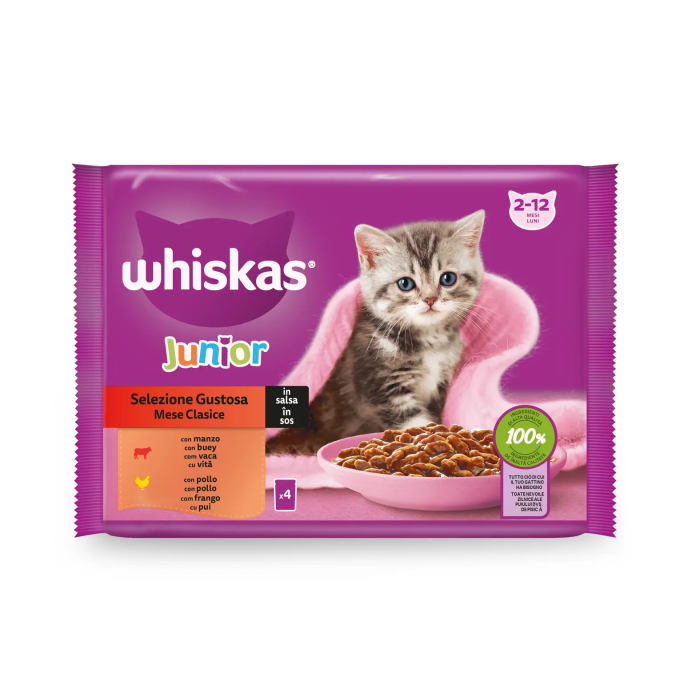 Whiskas Junior Seleccion Clasica 13x4x85 gr