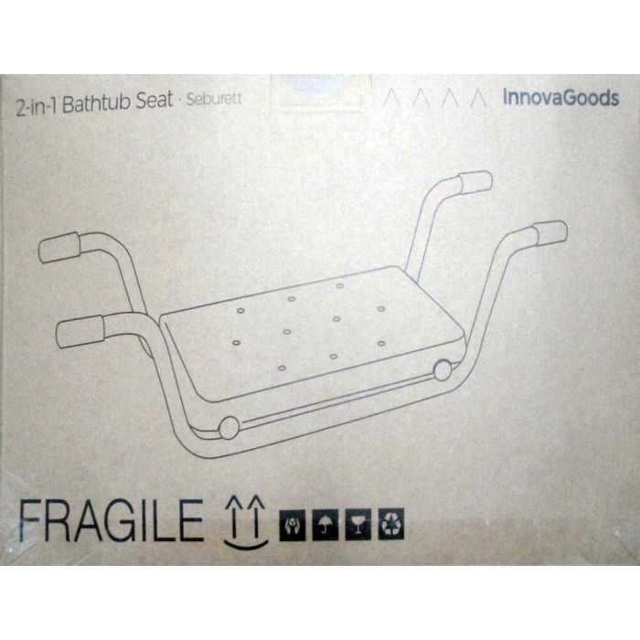 Asiento para Bañera Antideslizante 2 en 1 Seburett InnovaGoods 12