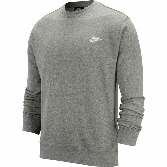 Sudadera sin Capucha Hombre Nike Sportswear Club Gris Gris claro M 0 Sudadera sin Capucha Hombre Nike Sportswear Club Gris Gris claro M 0