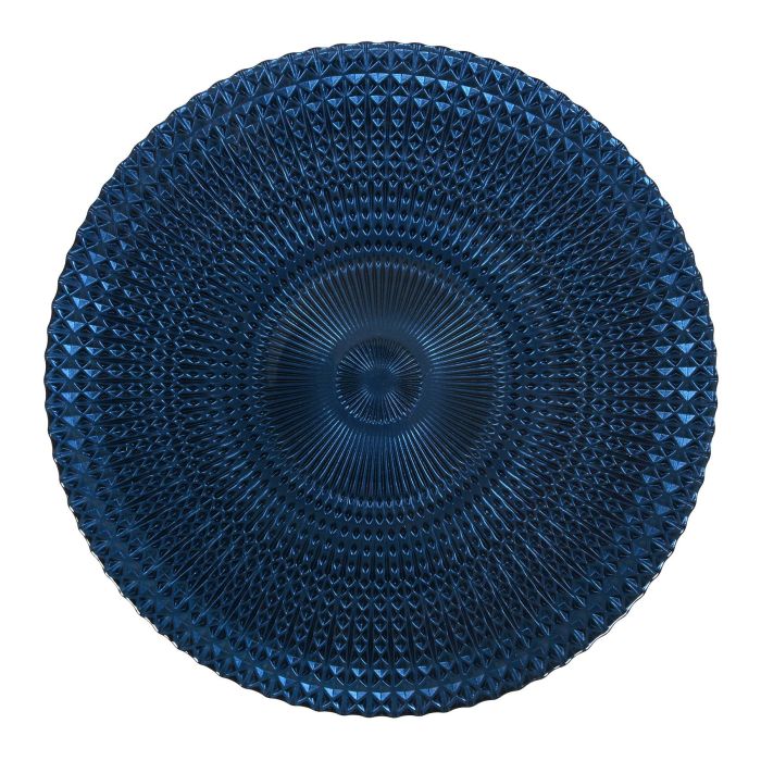 Plato de Presentación de Vidrio Azul 31 cm - Alfares (6 Unidades) 1 Plato de Presentación de Vidrio Azul 31 cm - Alfares (6 Unidades) 1