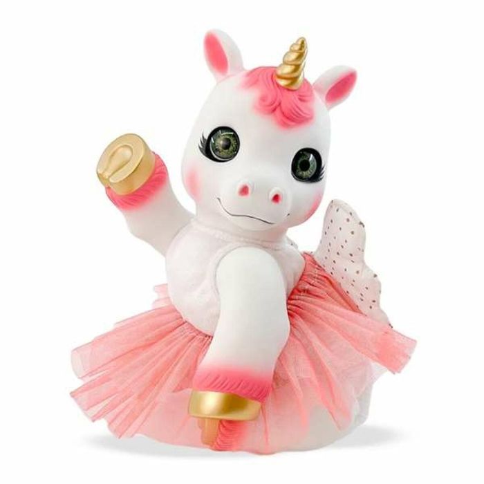 Unicornio rosa con alas anireal 35 cm