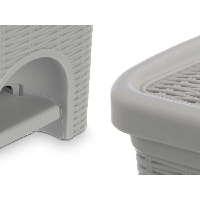 Papelera Elegance Peq 6L Gris Claro Stefanplast 20X27CM (6 Unidades) 3 Papelera Elegance Peq 6L Gris Claro Stefanplast 20X27CM (6 Unidades) 3