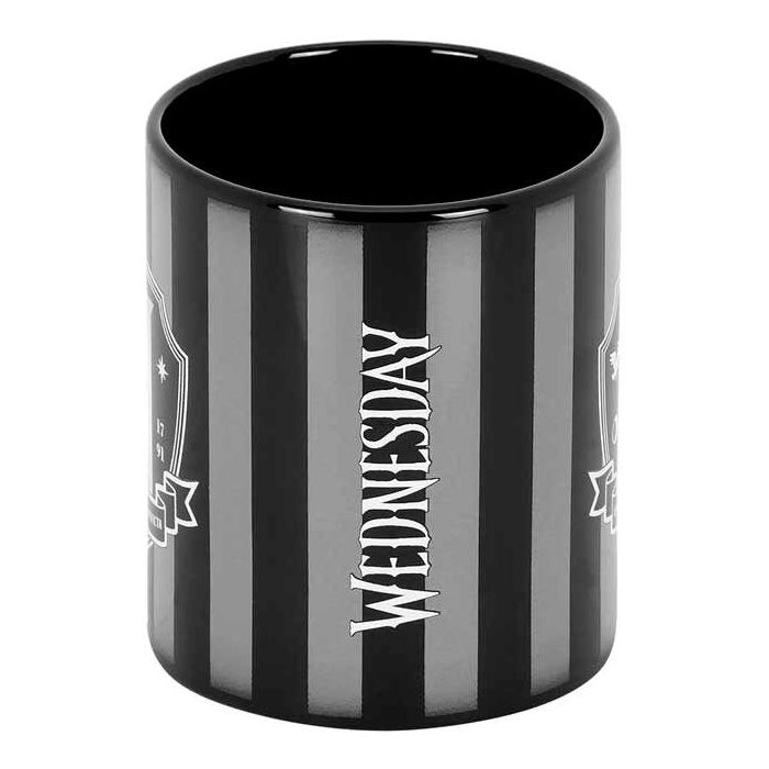 Wednesday Miércoles Taza Original Negro 0.35L - Cerámica para Bebidas Calientes con Caja Regalo 1 Wednesday Miércoles Taza Original Negro 0.35L - Cerámica para Bebidas Calientes con Caja Regalo 1