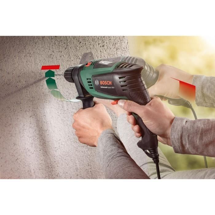 Bosch UniversalImpact 800 Taladro de Percusión 800W con Kickback Control y Sensor Integrado para Protección y Perforación Versátil 5