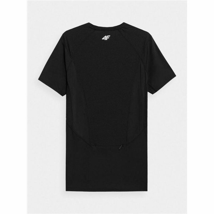 Camiseta de Manga Corta Hombre 4F Run Negro XL 4
