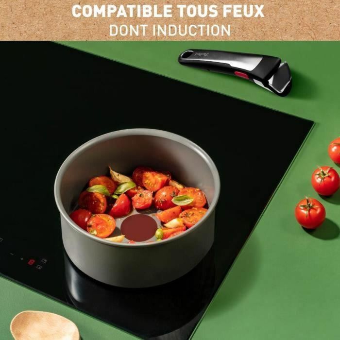 TEFAL INGENIO RENEW Batería de 5 piezas, Inducción, Revestimiento cerámico antiadherente, Sin PFOA, Hecho en Francia L2619002 2 TEFAL INGENIO RENEW Batería de 5 piezas, Inducción, Revestimiento cerámico antiadherente, Sin PFOA, Hecho en Francia L2619002 2