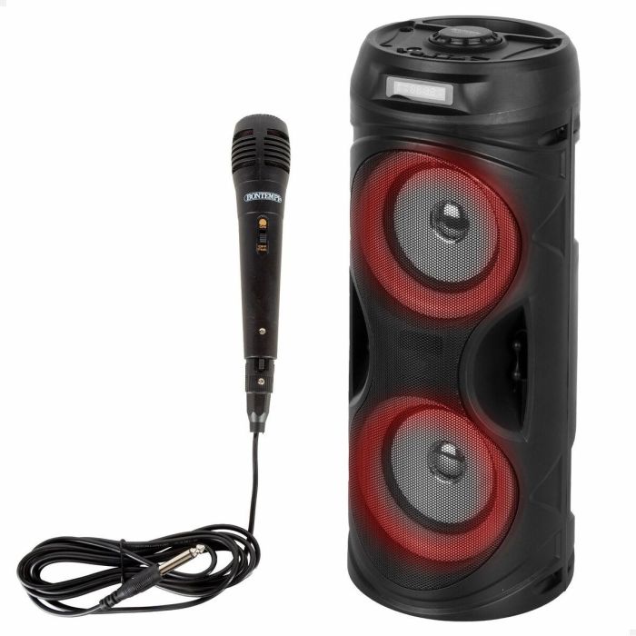Altavoz con Micrófono Karaoke Bontempi Plástico 16 x 38 x 16 cm (2 Unidades) 6 Altavoz con Micrófono Karaoke Bontempi Plástico 16 x 38 x 16 cm (2 Unidades) 6