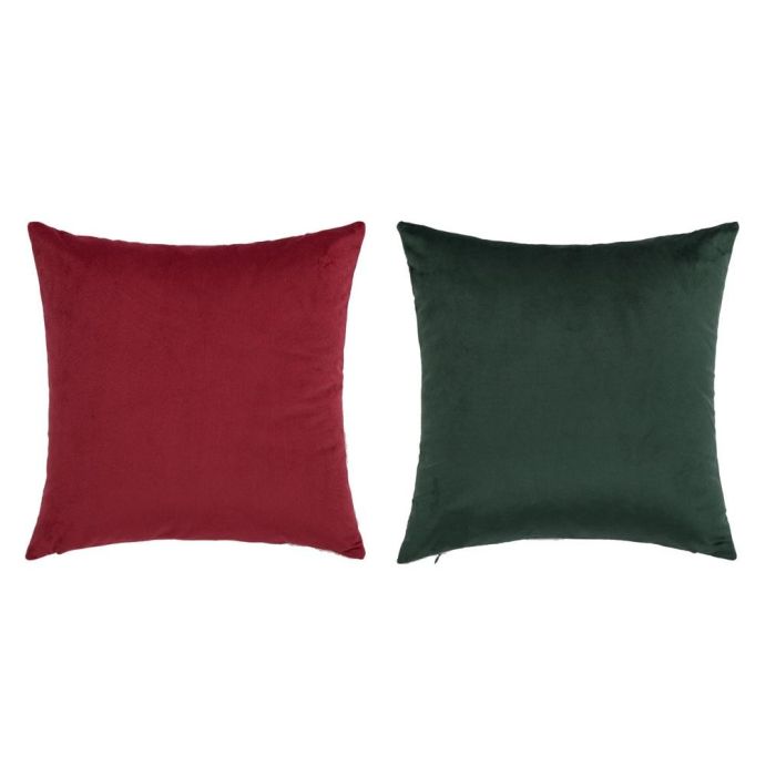 Funda Navidad Tradicional DKD Home Decor Burdeos Verde 1 x 45 x 45 cm (4 Unidades) 1 Funda Navidad Tradicional DKD Home Decor Burdeos Verde 1 x 45 x 45 cm (4 Unidades) 1