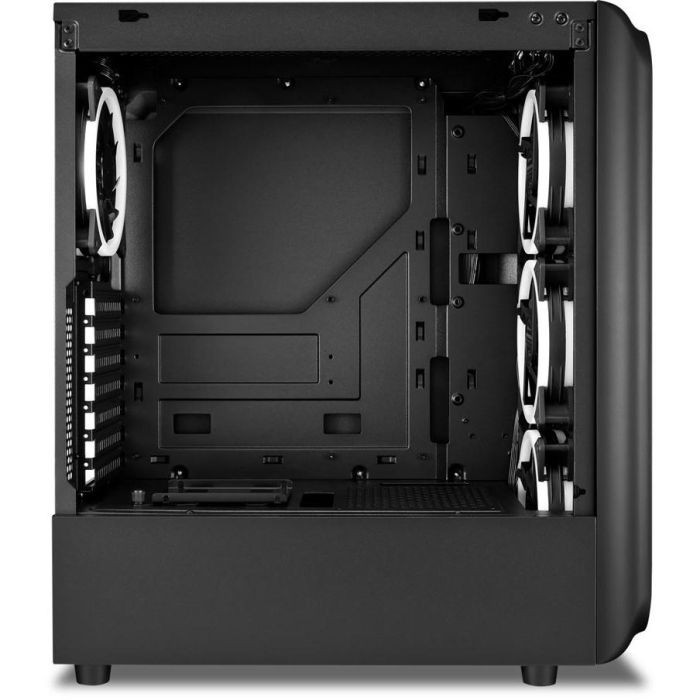 Sharkoon TK5M RGB Caja ATX Negra con 4 Ventiladores LED RGB 120mm, Panel Frontal Rejilla y Lateral de Cristal Templado, USB-C 4 Sharkoon TK5M RGB Caja ATX Negra con 4 Ventiladores LED RGB 120mm, Panel Frontal Rejilla y Lateral de Cristal Templado, USB-C 4