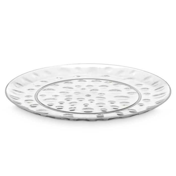 Leknes Plato Llano de Plástico SAN Transparente con Diseño de Puntos, 30 cm (24 Unidades) 1 Leknes Plato Llano de Plástico SAN Transparente con Diseño de Puntos, 30 cm (24 Unidades) 1