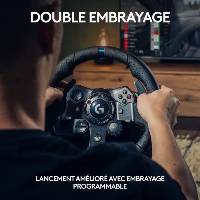 Logitech G G923 Volante y Pedales TrueForce Force Feedback con Freno Progresivo para PC, Xbox One, Xbox Series X|S, Negro 3 Logitech G G923 Volante y Pedales TrueForce Force Feedback con Freno Progresivo para PC, Xbox One, Xbox Series X|S, Negro 3