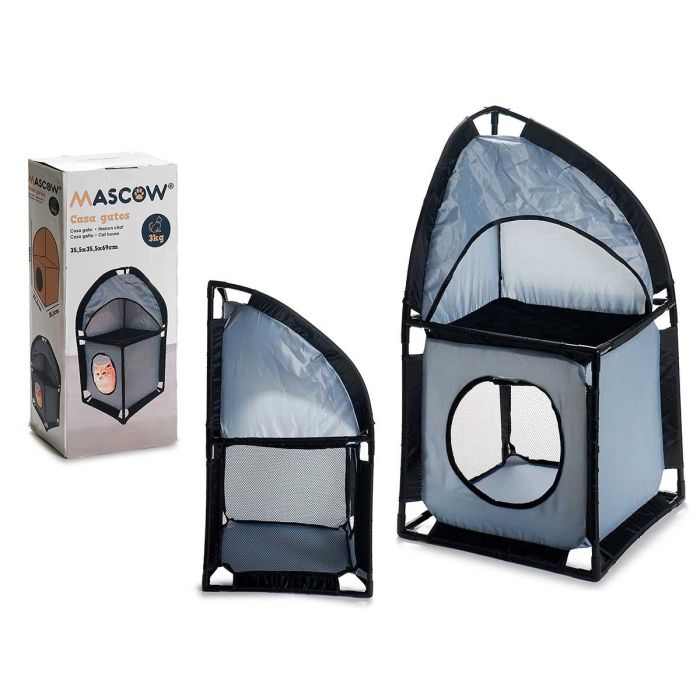 Torre Esquinera Para Gatos Gris Mascow 34x10x8 cm (8 Unidades)