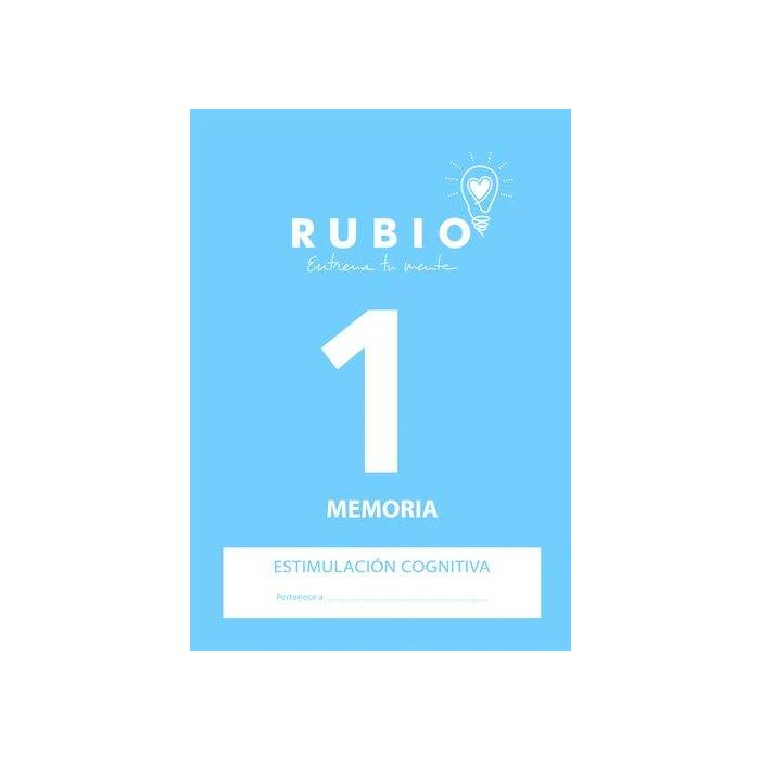 Rubio Cuaderno entrena tu mente Estimulación cognitiva y memoria Nivel 1 para deterioro cognitivo
