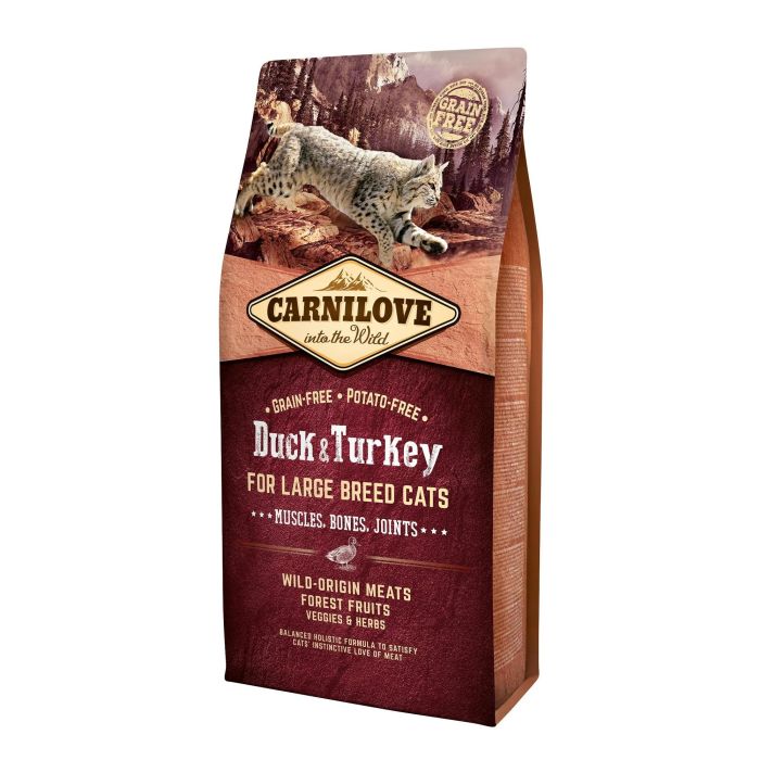 Carnilove Alimento para Gatos Adultos Large Sabor Pato y Pavo 6 kg