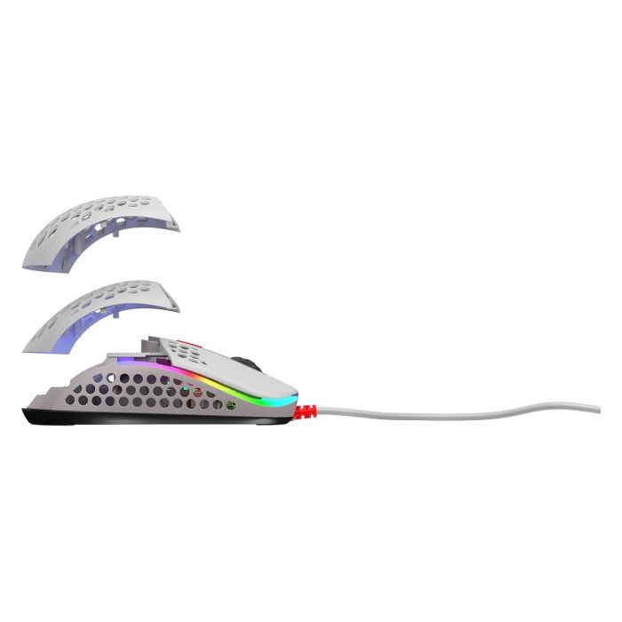 Cherry XTRFY MSM M42 Ratón Óptico USB Tipo A 16000 DPI Multicolor con Iluminación RGB Cableado para Gaming 14