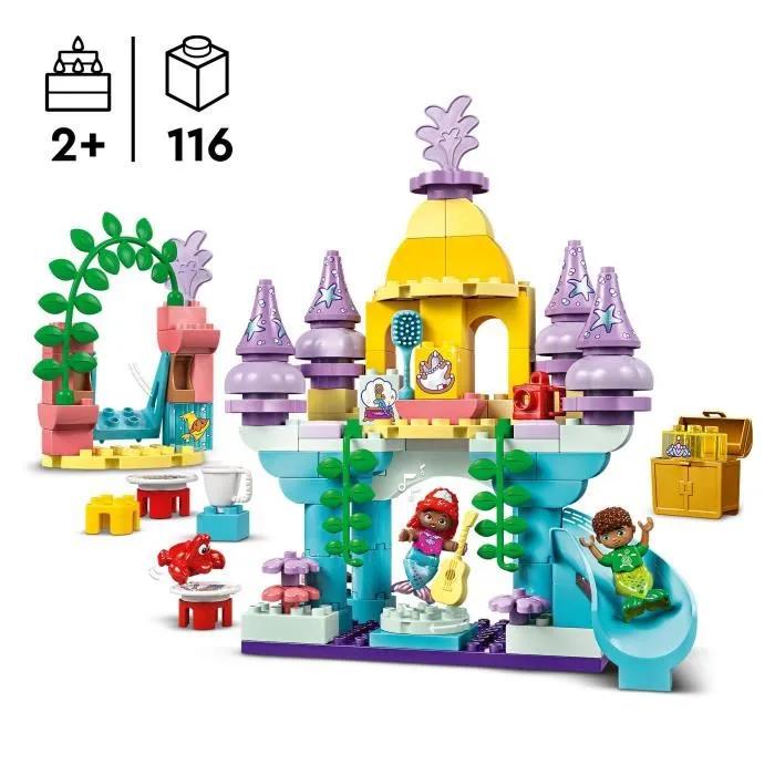 Lego Disney 10435 El Palacio Mágico Subacuático de Ariel - Muñeca La Sirenita 1