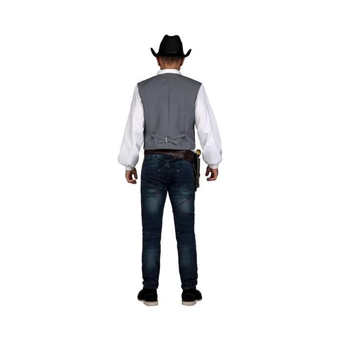 My Other Me Disfraz Chaleco Vaquero Gris para Adulto Talla M - 100% Poliéster 2