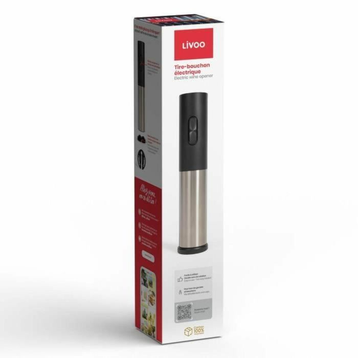 Livoo Sacacorchos Eléctrico LIV3523930103896 Blanco 22,8 x 4,6 x 4,6 cm 1