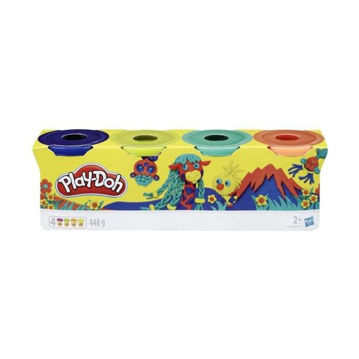 Plastilina playdoh pack 4 botes - modelos surtidos 7 Plastilina playdoh pack 4 botes - modelos surtidos 7