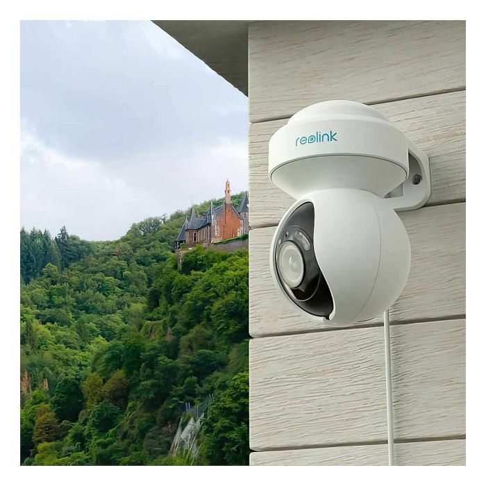 Reolink E540 Cámara de Seguridad IP 5MP 3x Zoom Óptico Wi-Fi y Ethernet Interior/Exterior PTZ Google Assistant 12m Visión Nocturna IP65 4
