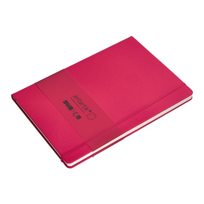 Cuaderno Con Gomilla Antartik Notes Tapa Dura A4 Hojas Puntos Burdeos 100 Hojas 80 gr Fsc 5