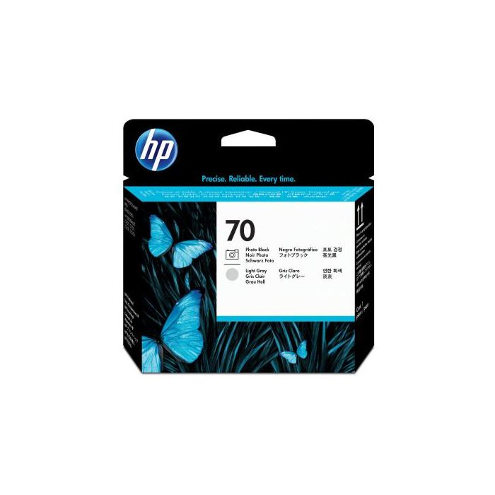 HP Cabezal de impresión DesignJet 70 negro fotográfico/gris claro