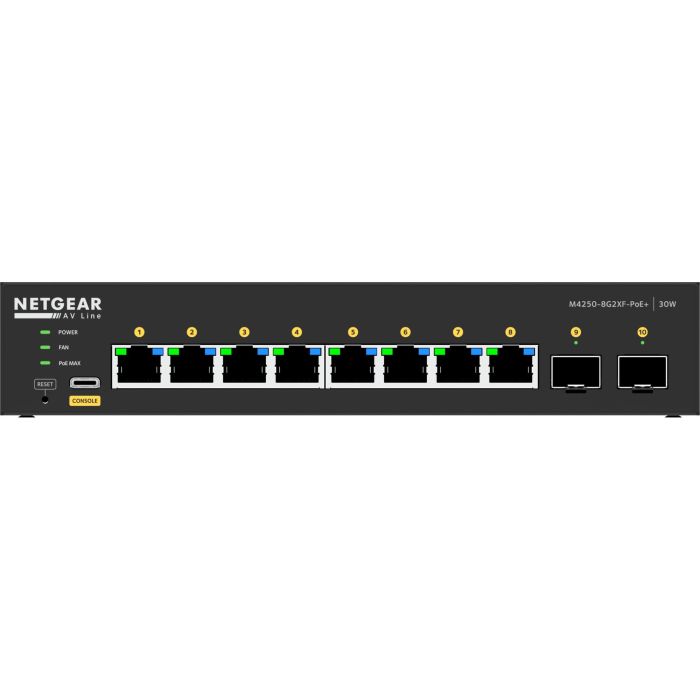 Switch Netgear GSM4210PX-100EUS 8 Switch Netgear GSM4210PX-100EUS 8