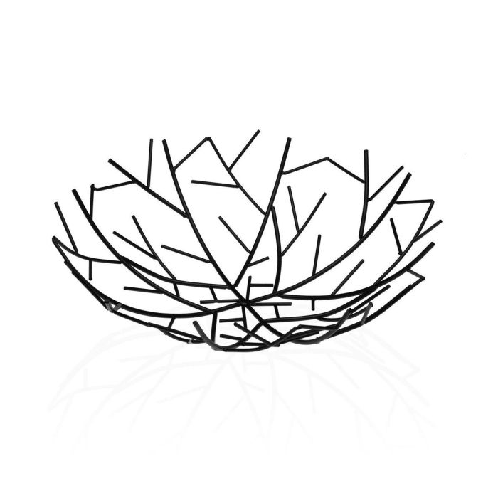 Frutero Negro 30 cm Versa - Metal, 30x30x9 cm (2 Unidades) Frutero Negro 30 cm Versa - Metal, 30x30x9 cm (2 Unidades)