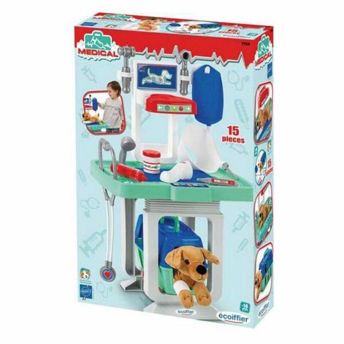 Ecoiffier 1908 Centro veterinario con mesa de exploración, bañera, ducha, escáner y peluche para niños +18 meses 3 Ecoiffier 1908 Centro veterinario con mesa de exploración, bañera, ducha, escáner y peluche para niños +18 meses 3