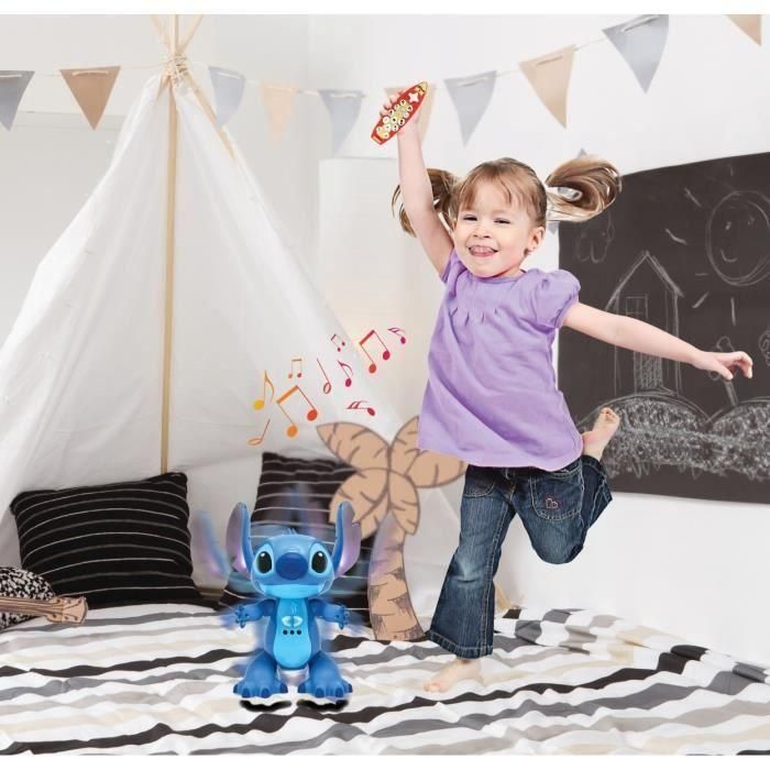 Lexibook Figura Stitch Interactivo Teledirigido, Bilingüe, con la Voz Real de Stitch, Juguete para Niños +3 Años 2