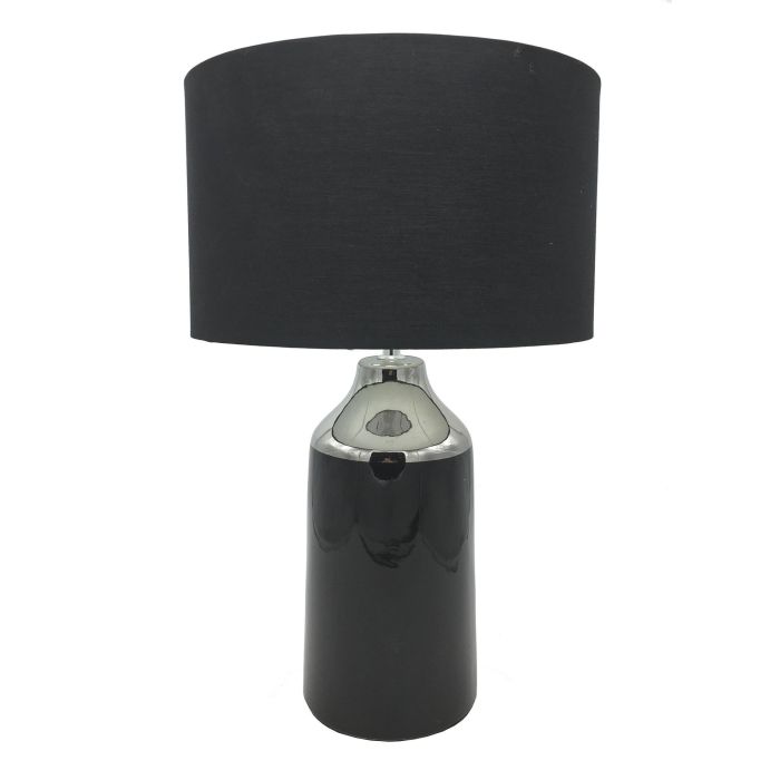 Lampara Sobremesa Glam DKD Home Decor Negro Plateado 32 x 52 x 32 cm Lampara Sobremesa Glam DKD Home Decor Negro Plateado 32 x 52 x 32 cm